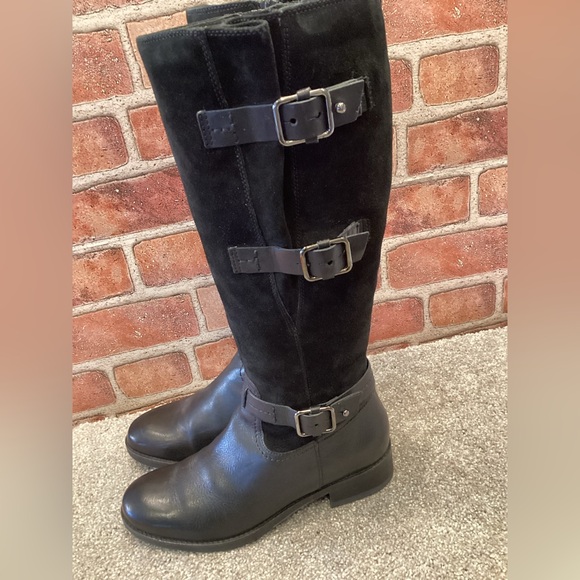 Clarks Cologne Up womens Black leather Knee high Tall Riding Boots size 7 - Picture 4 of 9